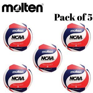 Molten NCAA V5M5000-3N FLISTATEC Volleyball V5M5000 GAME BALL PACK Of 5